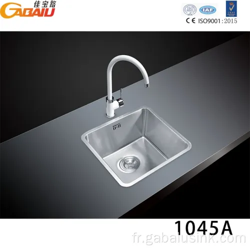 Sus304 en acier inoxydable pressé Single Bowl Kitchen